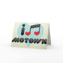 I Love Motown Greeting Card
