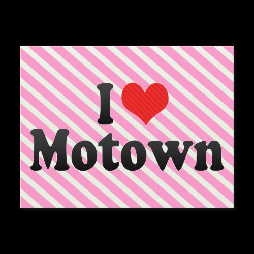 I Love Motown Post Card