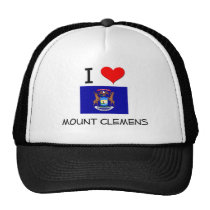 I Love Mount Clemens Michigan Mesh Hat