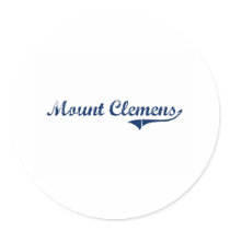 I Love Mount Clemens Michigan Round Stickers
