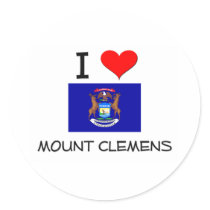 I Love Mount Clemens Michigan Sticker
