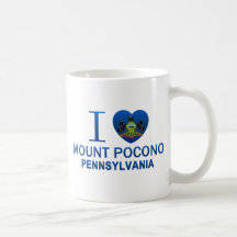 I Love Mount Pocono, PA Coffee Mugs