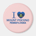 I Love Mount Pocono, PA Fridge Magnets