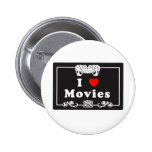 I Love Movies with Silent Movie Flair buttons
