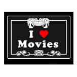I Love Movies with Silent Movie Flair Post Cards