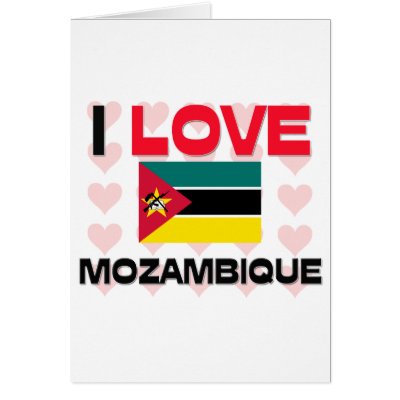 I Love Mozambique Card by tshirtshirts