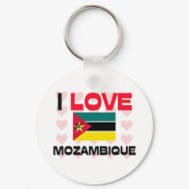 I Love Mozambique keychains