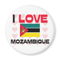 I Love Mozambique magnets