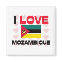 I Love Mozambique magnets