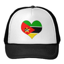 I Love Mozambique Mesh Hats