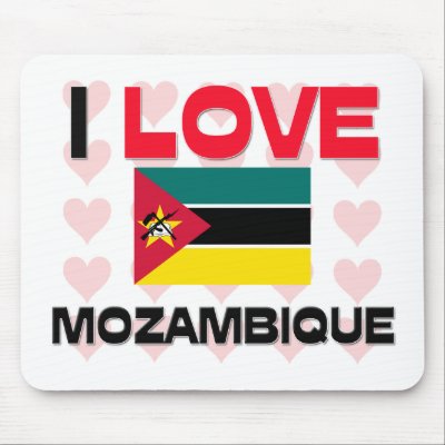 I Love Mozambique Mouse Mats by tshirtshirts