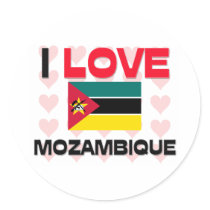I Love Mozambique stickers by tshirtshirts I Love Mozambique stickers