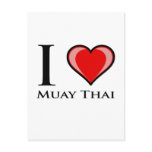 I Love Muay Thai Postcard