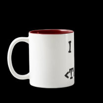 I Love ____ mugs