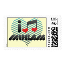 I Love Mugam Postage Stamp