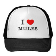 I Love MULES Hat