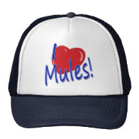 I Love Mules! Mesh Hat