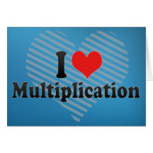 I Love Multiplication Cards