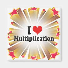 I Love Multiplication Magnets