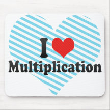 I Love Multiplication Mouse Pads