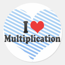 I Love Multiplication Sticker