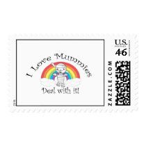 I love mummies deal with it stamp