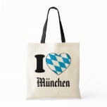 I Love Munich, Bavaria, Germany Canvas Bags