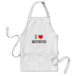 I Love Munoz aprons