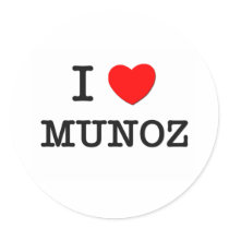 I Love Munoz Sticker