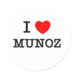 I Love Munoz stickers