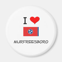 I Love Murfreesboro Tennessee Refrigerator Magnet