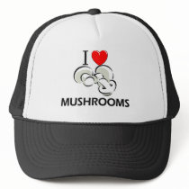 I Love Mushrooms hats