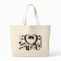 I LOVE MUSIC bags