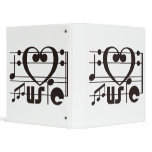 I LOVE MUSIC 3 RING BINDER