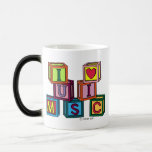 I Love Music Blocks Mugs