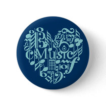 I Love Music Button