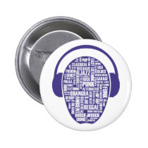 I love music Button buttons