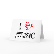I Love Music Greeting Card