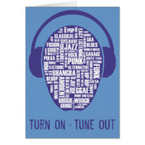 I love music Card cards