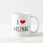 I Love Music Coffee Mug
