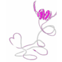 I Love Music in Pink Tshirt(T16)