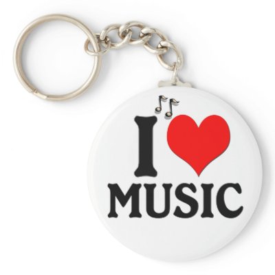 i love music quotes. I Love Music Keychain by