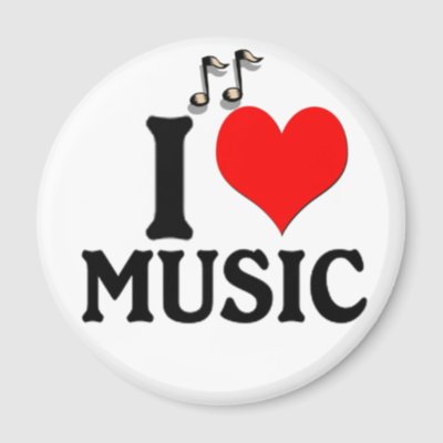 I Love Music magnets