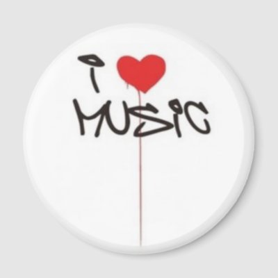 I Love Music magnets