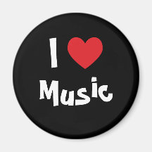 I Love Music Magnets