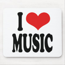 I Love Music mousepads by ilovethisshirt I Love Music mousepads