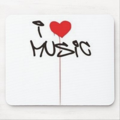 I Love Music mousepads