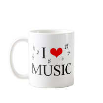 I Love Music mugs