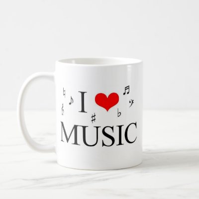 I Love Music mugs