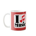 I love music! mugs
